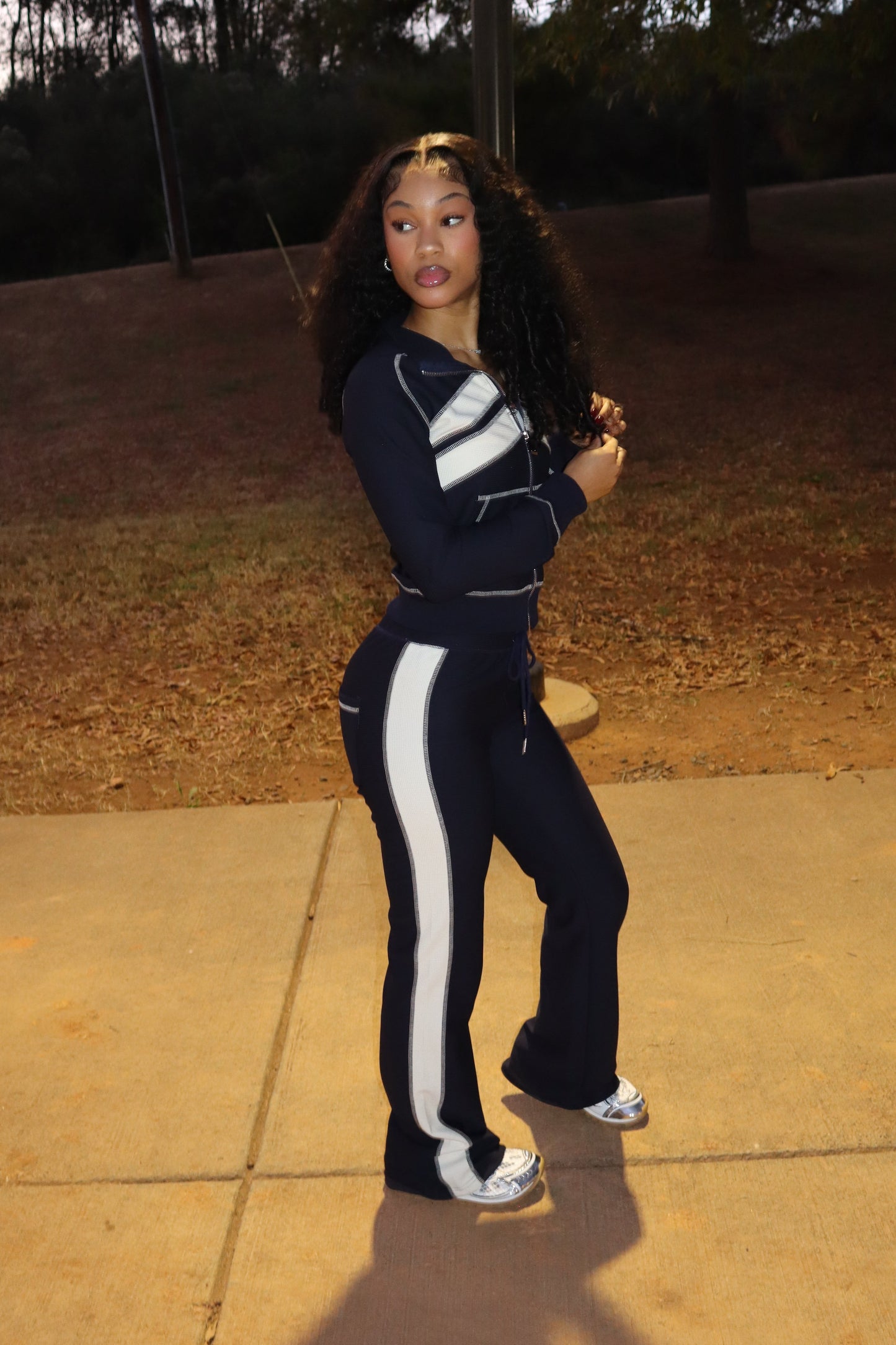 “Roman” Waffle Knit Set